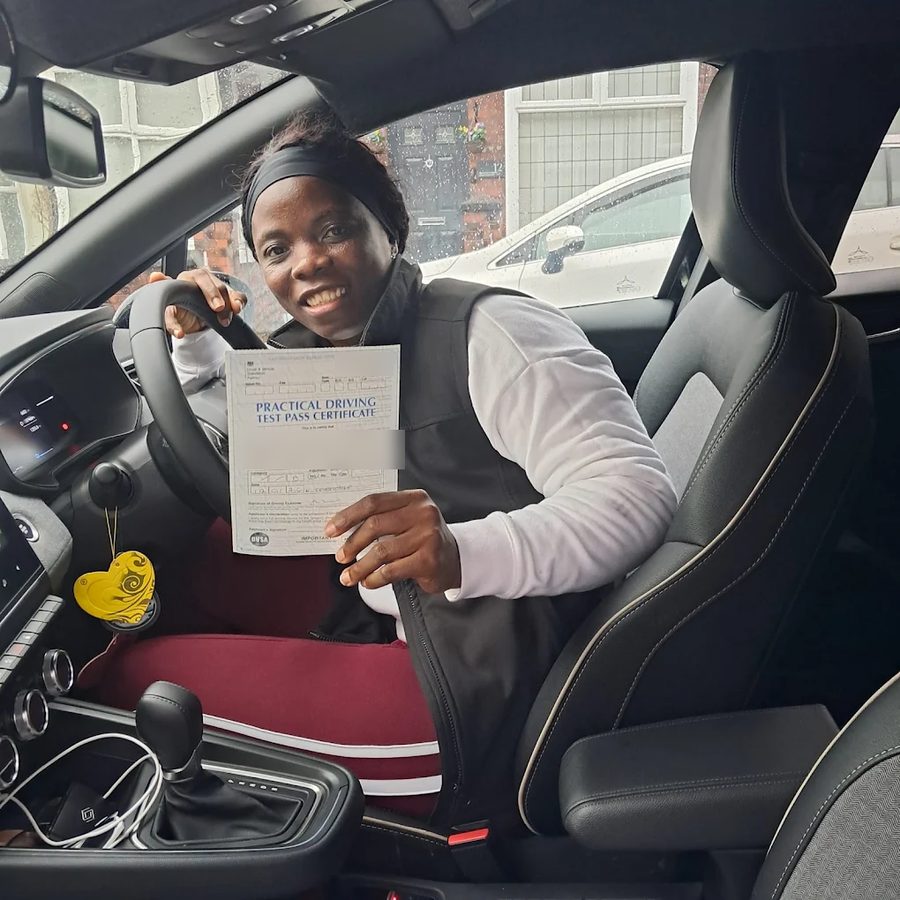 A learner passed their driving test with Ali Bayati